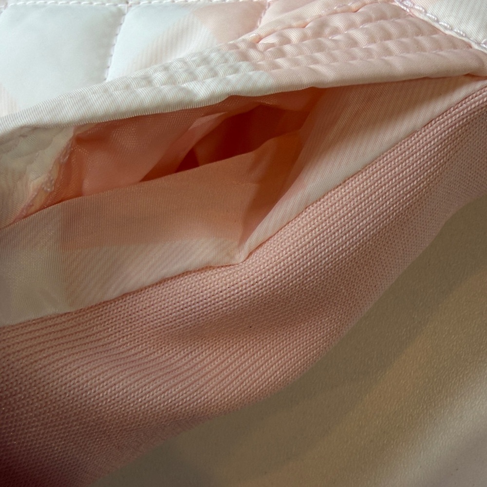Pink and white watercolor Quilted Hooded Kids Jacket Girl’s XS 7 New with tag - Picture 7 of 10